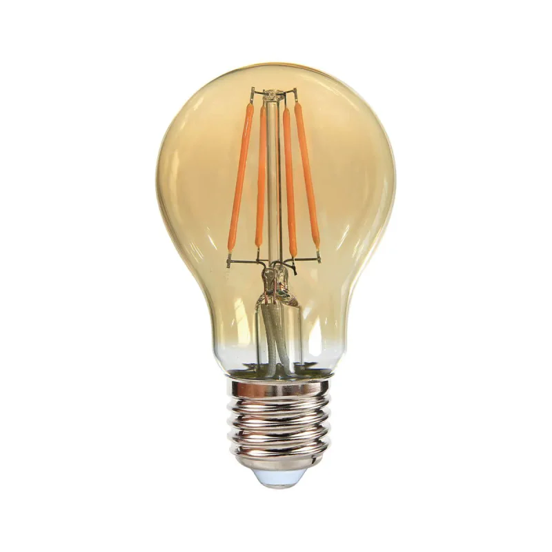 פילמנט לדימור 8W E27 אמבר אור צהוב