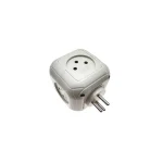 קובייה מפצל חשמל 4 שקעים + TYPE C ו USB