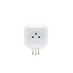 קובייה מפצל חשמל 4 שקעים + TYPE C ו USB