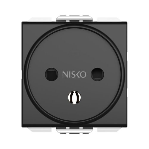 שקע כח ישראלי 2 מודול שחור NISKO