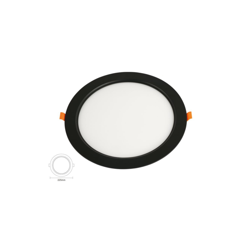 ספוט שקוע קלס 18W שחור