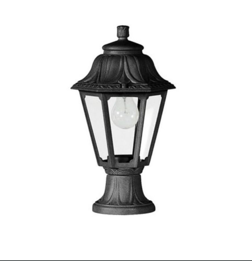 פנס גינה שיש שחור E27 fumagalli ANNA