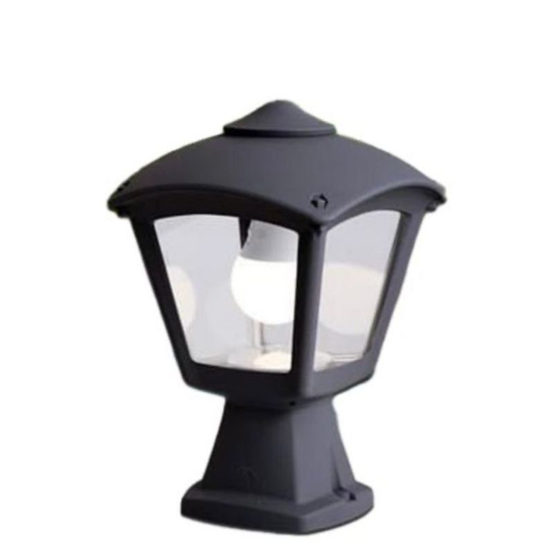 פנס גינה שיש שחור E27 fumagalli ROBY