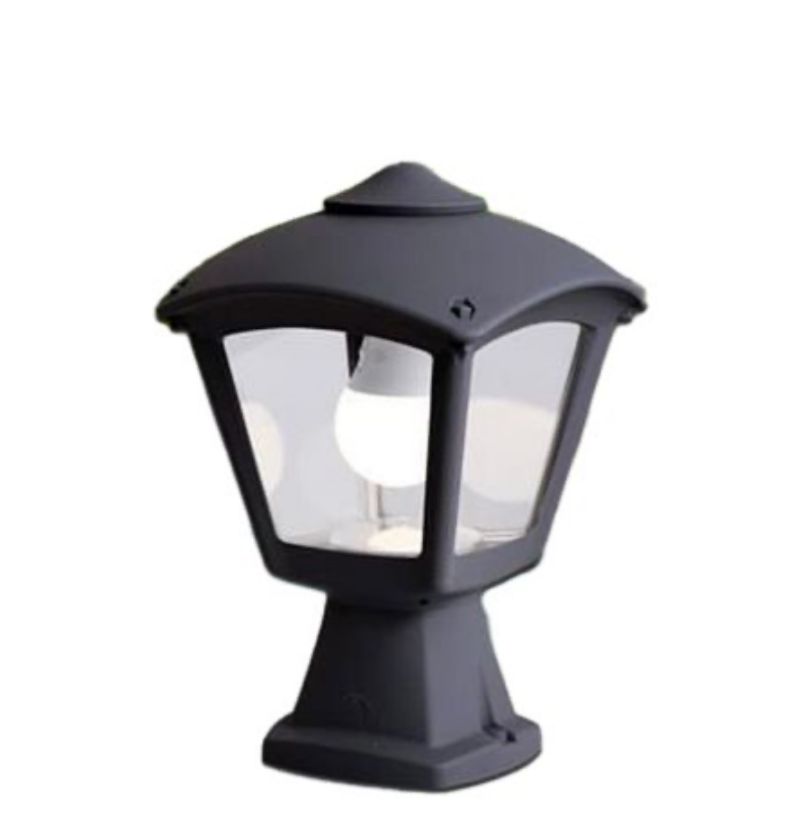 פנס גינה שיש שחור E27 fumagalli ROBY