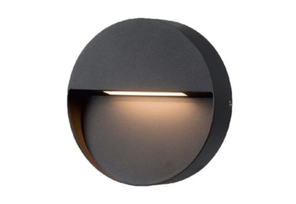 שבילון 6W תאורה חומה עגול LED W.L שחור CASORIA IG 11