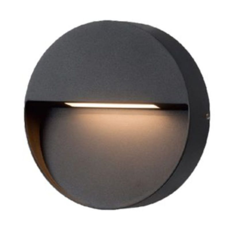 שבילון 6W תאורה חומה עגול LED W.L שחור CASORIA IG 11