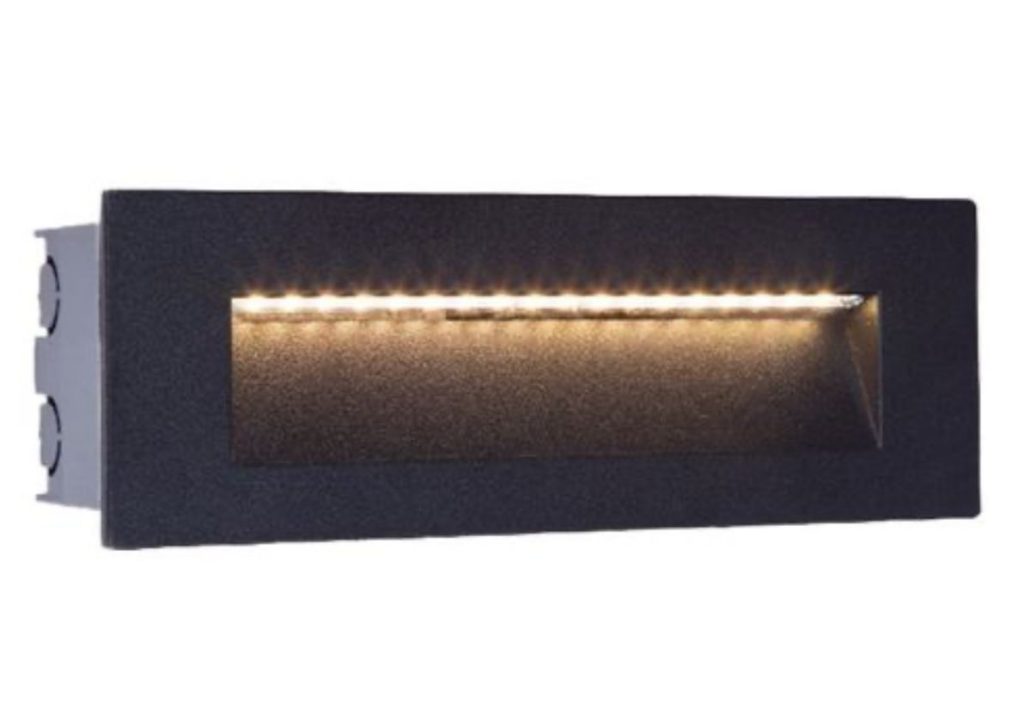 שבילון 6W תה"ט חומה רפפה LED W.L שחור RECK IG 67
